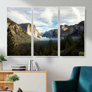 Yosemite Valley Mountain Wall Art Canvas Print, Granite