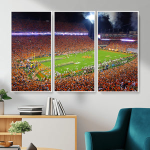 Clemson Football Stadium Wall Art Canvas Print, College