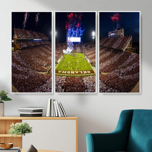 Oklahoma Memorial Stadium Wall Art Canvas Print – Oklahoma