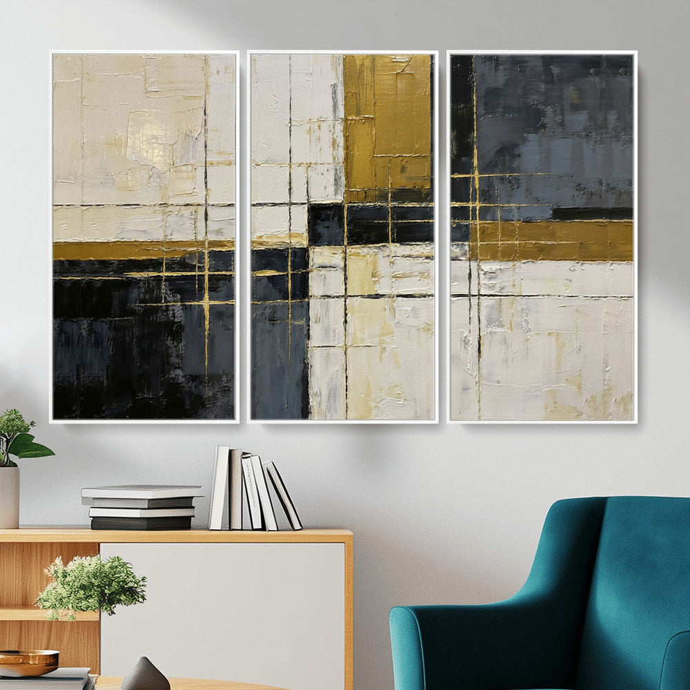 Geometric Abstract Wall Art Canvas Print