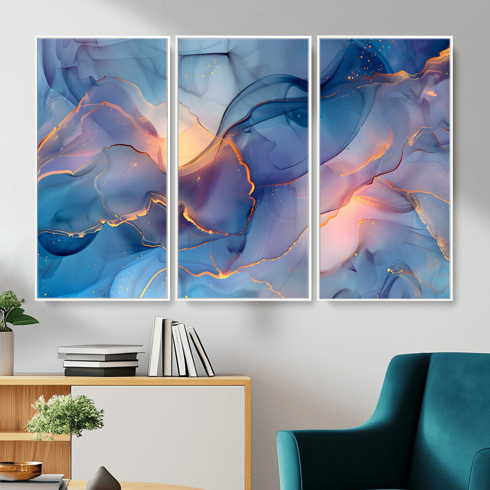 Colorful Abstract Canvas Wall Art Print, Vibrant Popup Color Art Print
