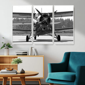 Wall Art Old War Plane Canvas Print