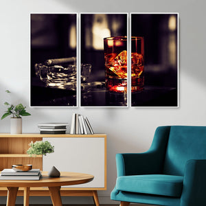 Whiskey and Cigar Canvas – Luxurious Wall Art for Home or