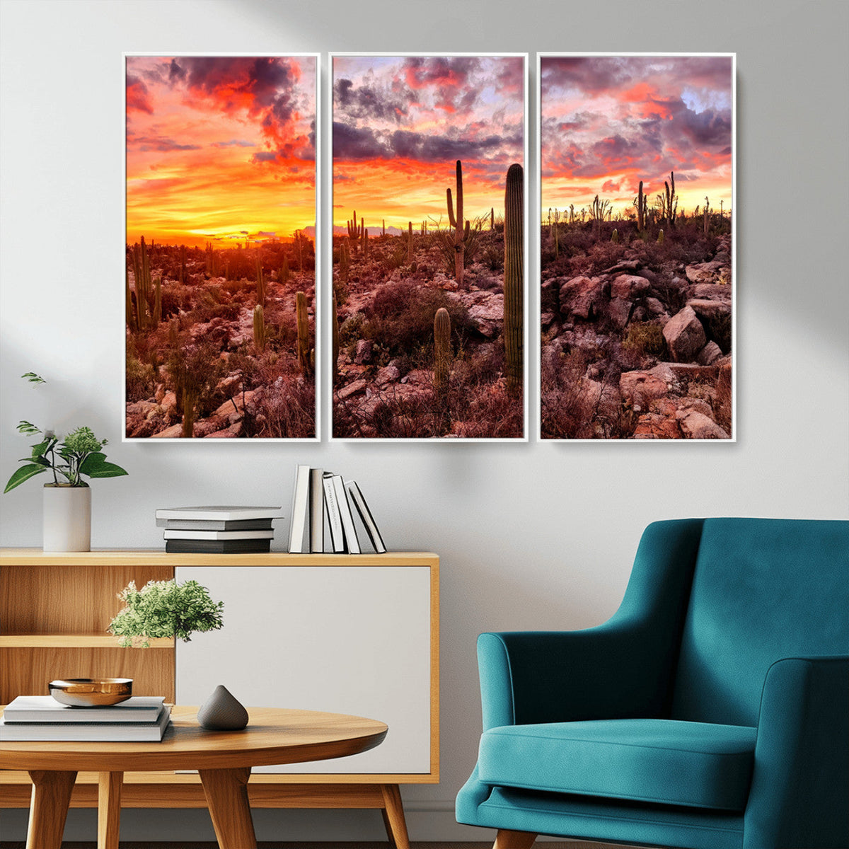 Arizona Desert Print, Western Cowboy Wall Art Print