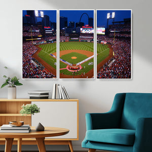 St. Louis Cardinals Baseball Team Print - Busch Stadium Wall