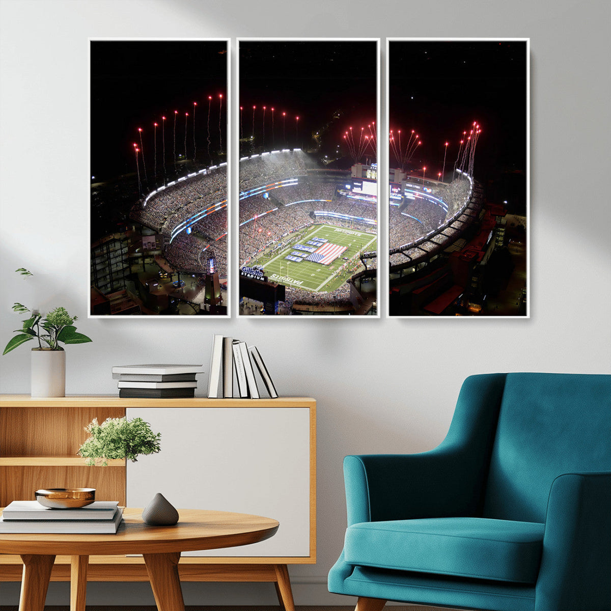 New England Patriots Team Print Wall Art- Foxborough