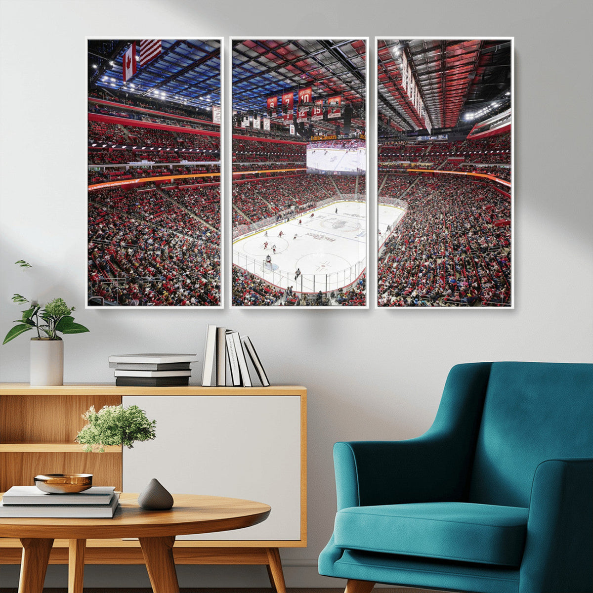 Barton Malow Little Caesars Arena Detroit Wall Art Canvas