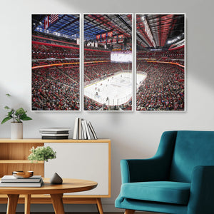 Barton Malow Little Caesars Arena Detroit Wall Art Canvas