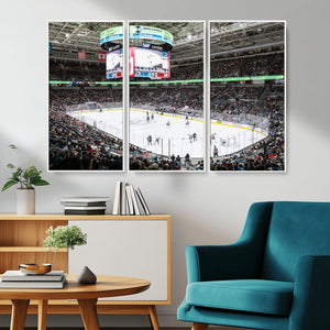 Sharks Arena Blackhawks Sharks Ice Hockey Stadium Wall Art