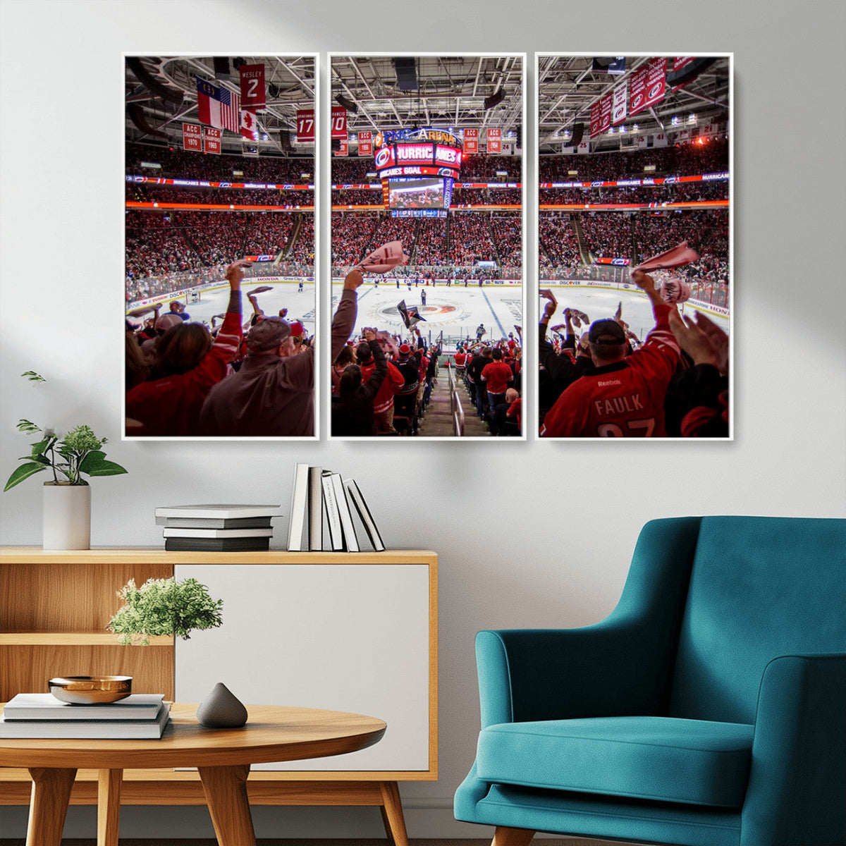 Carolina Hurricanes Ice Hockey Stadium Wall Art, Carolina