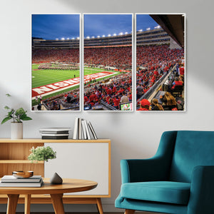 Wisconsin Badgers Football Team Print - Madison Camp Randall