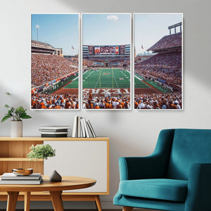 Framed Texas Memorial Stadium Canvas, University of Texas