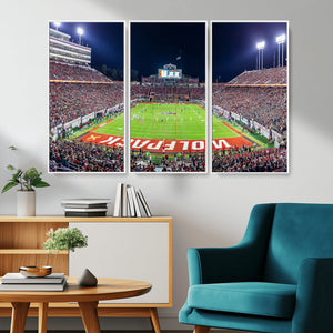Wolfpack Football Team Print - Raleigh Carter-Finley Stadium