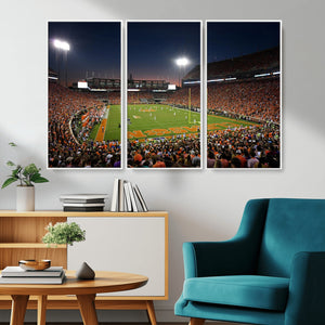 Clemson University Tigers Art Print, Football Team Print -