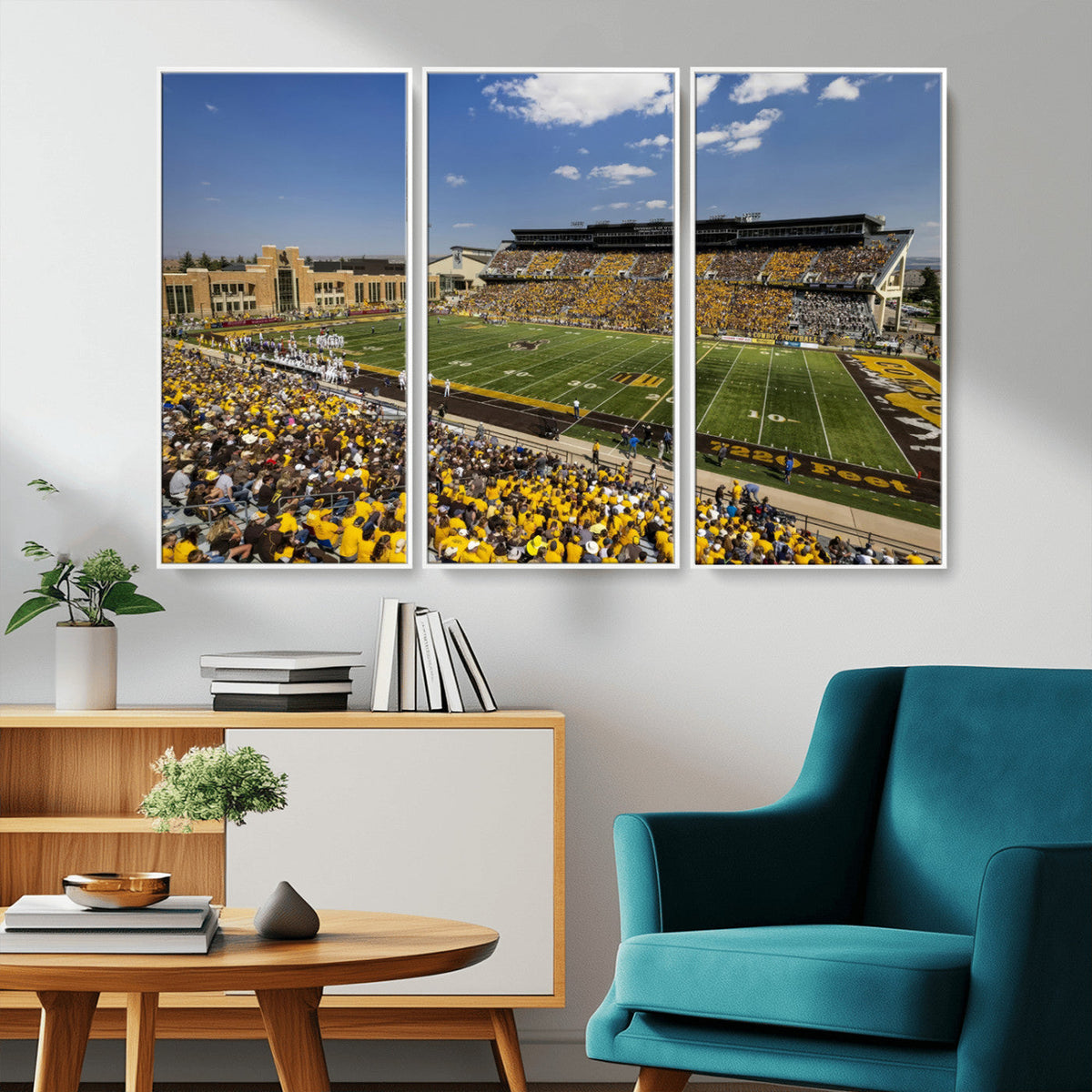 University of Wyoming Cowboys Football Team Print - Laramie