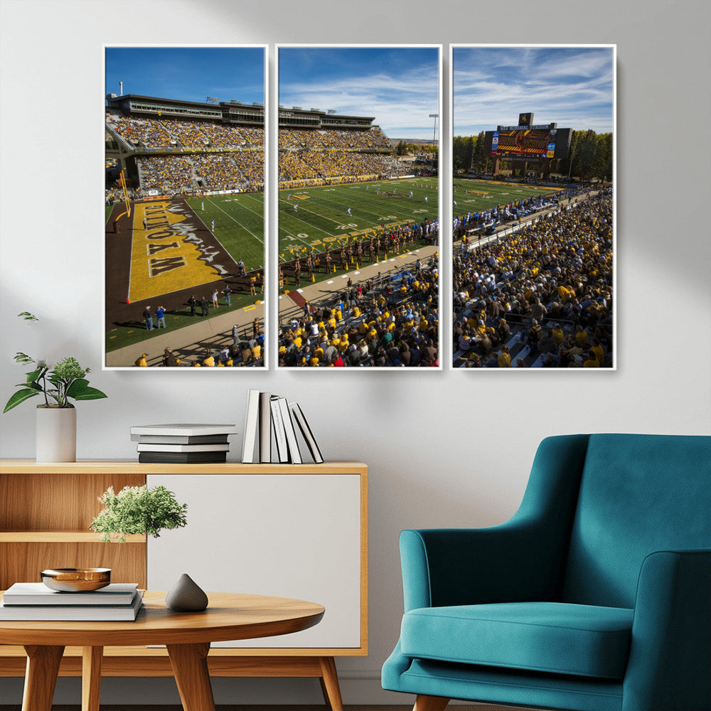 University of Wyoming Cowboys Football Team Print - Laramie