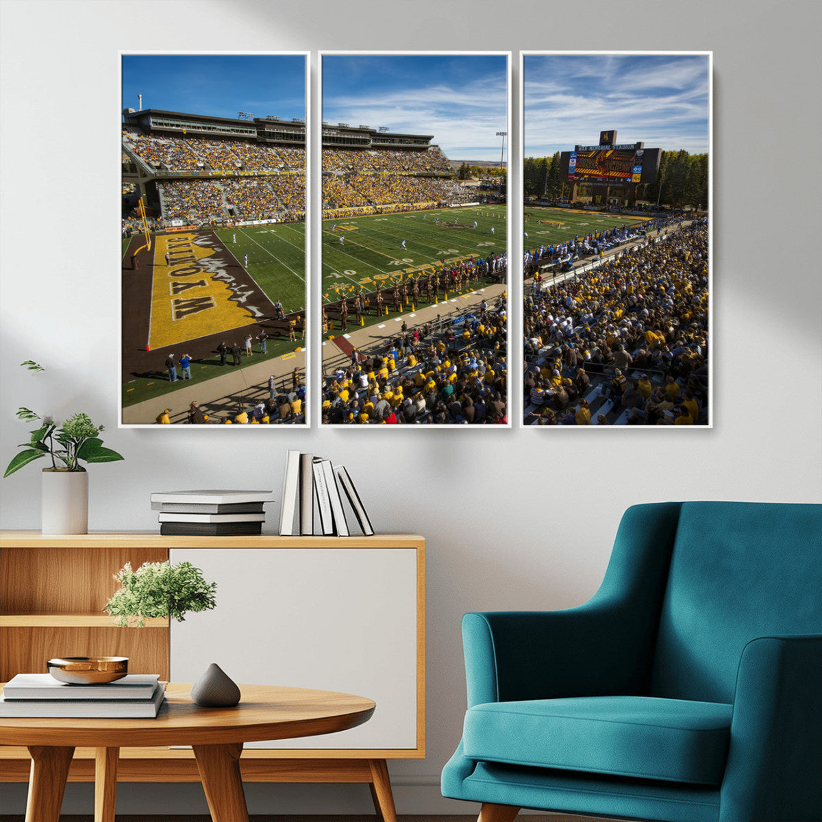 University of Wyoming Cowboys Football Team Print - Laramie