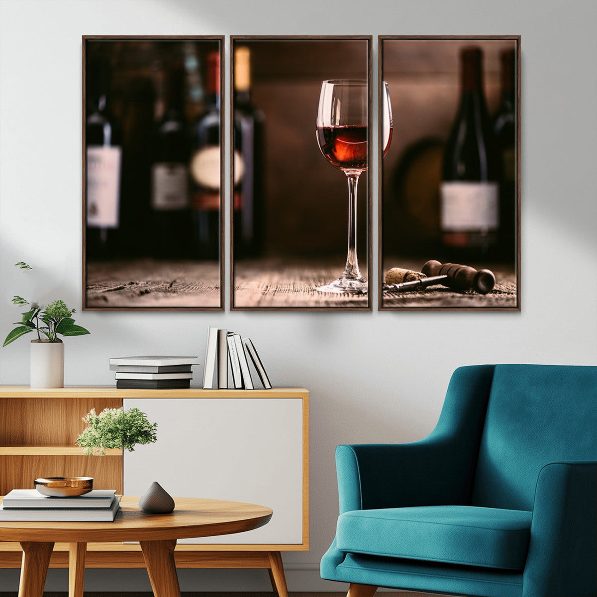 Red Wine and Bottle Canvas Print