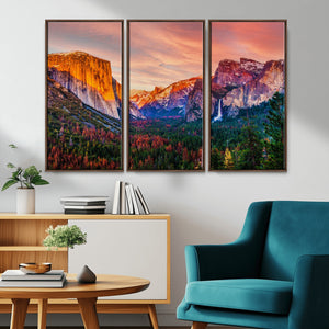 Yosemite Nal Park Wall Art Landscape Canvas Print El Capitan