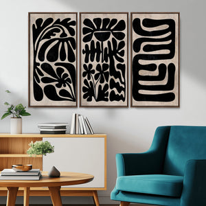 Canvas Print Wall Art Abstract Art Boho, Framed Boho Art