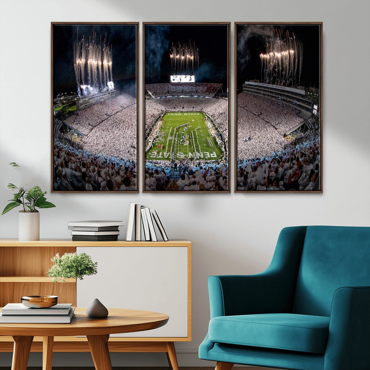 Penn Stadium Football Wall Art Canvas Print, Pennsylvania