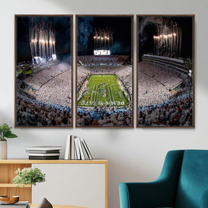 Penn State Football Wall Art Canvas Print – Framed Stadium