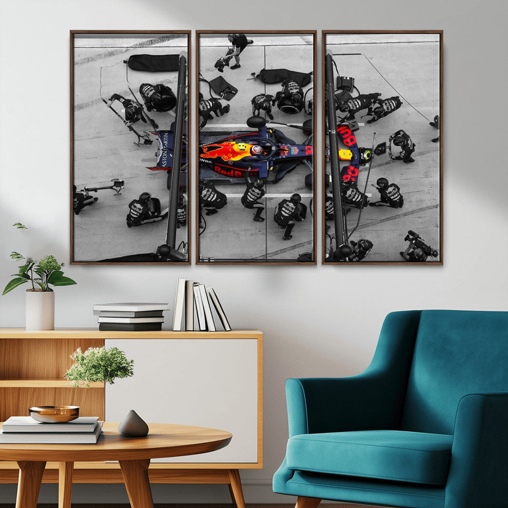 RedBull Formula 1 Canvas Wall Art Print