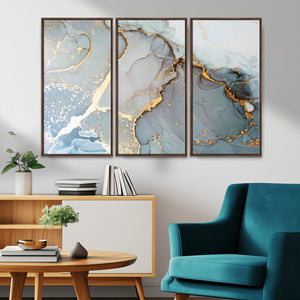 Large Abstract Marble Wall Art Canvas Print for Living Room