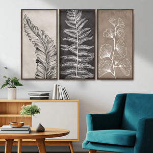 Minimalist Botanical Wall Art Canvas Print, Framed and Ready