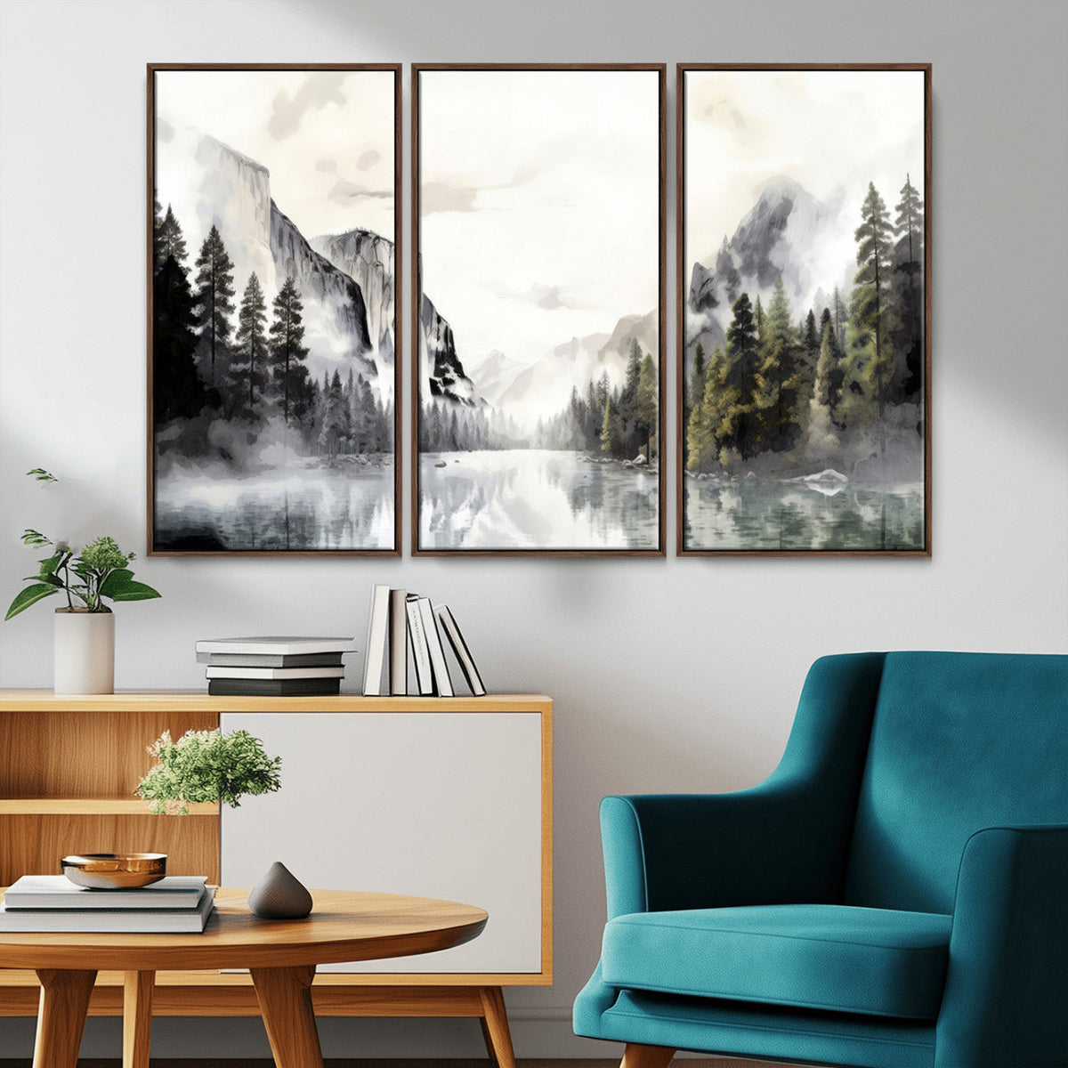 Yosemite Valley Wall Art Canvas Print – Framed and Ready to