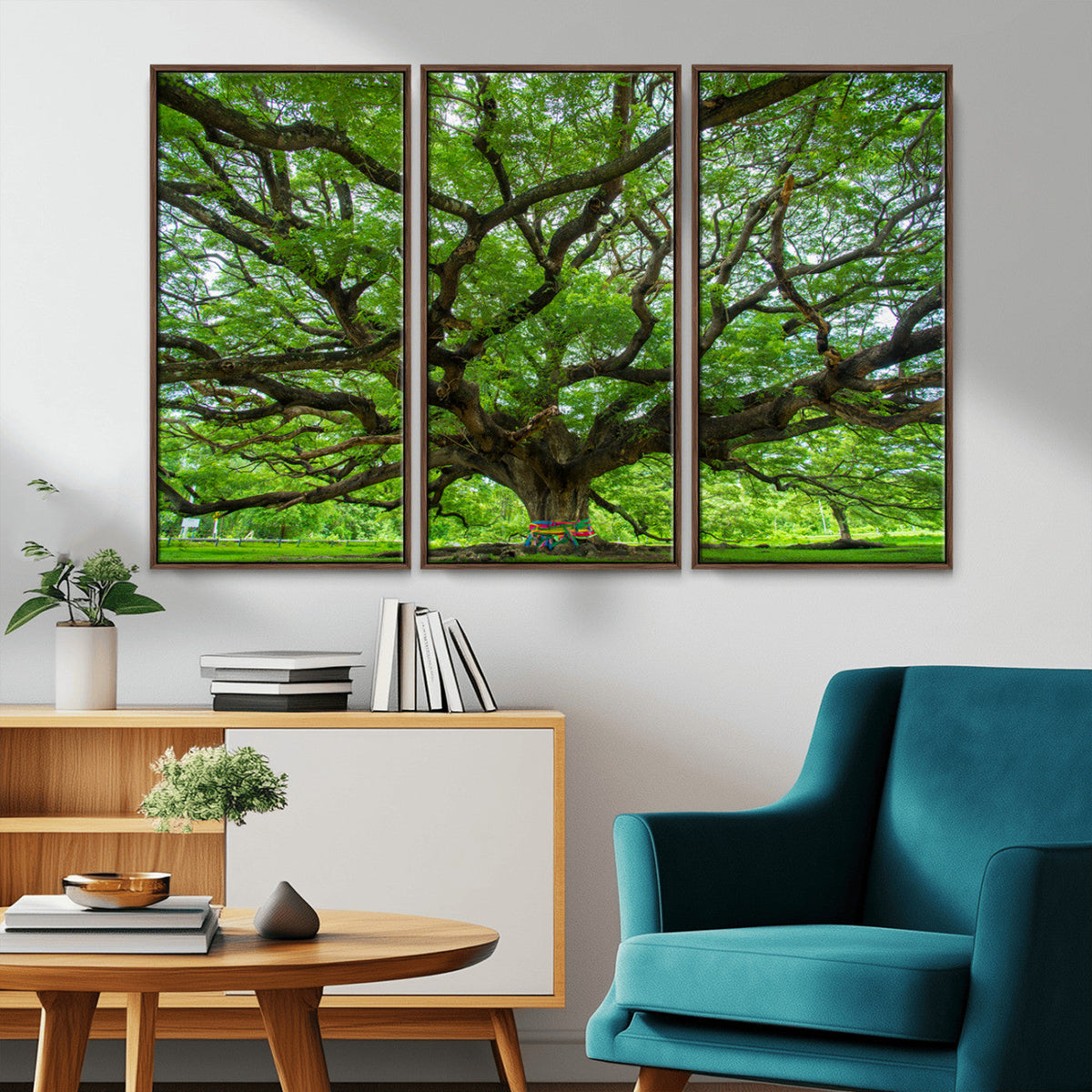 Angel Oak Tree Wall Art Canvas Print – Framed Majestic