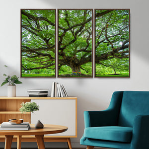 Angel Oak Tree Wall Art Canvas Print – Framed Majestic