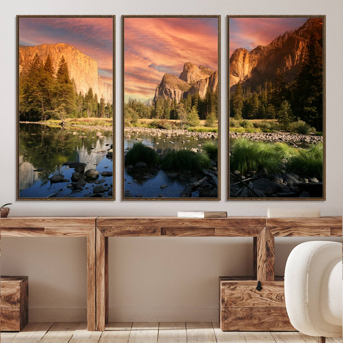 Yosemite Valley Wall Art Canvas Print – El Capitan Sunset