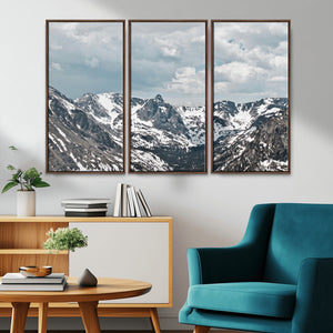 Snowy Peaks Wall Art Canvas Print – Alpine Wilderness