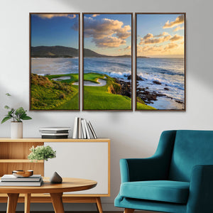 Pebble Beach Golf Links Wall Art Canvas Print – Iconic