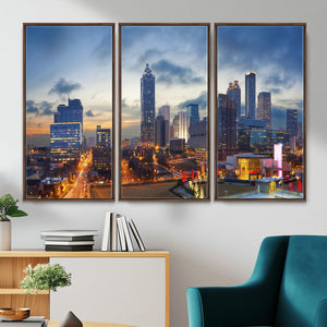 Atlanta Skyline Wall Art Canvas Print, Atlanta Downtown