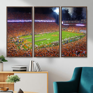 Clemson Football Stadium Wall Art Canvas Print, College