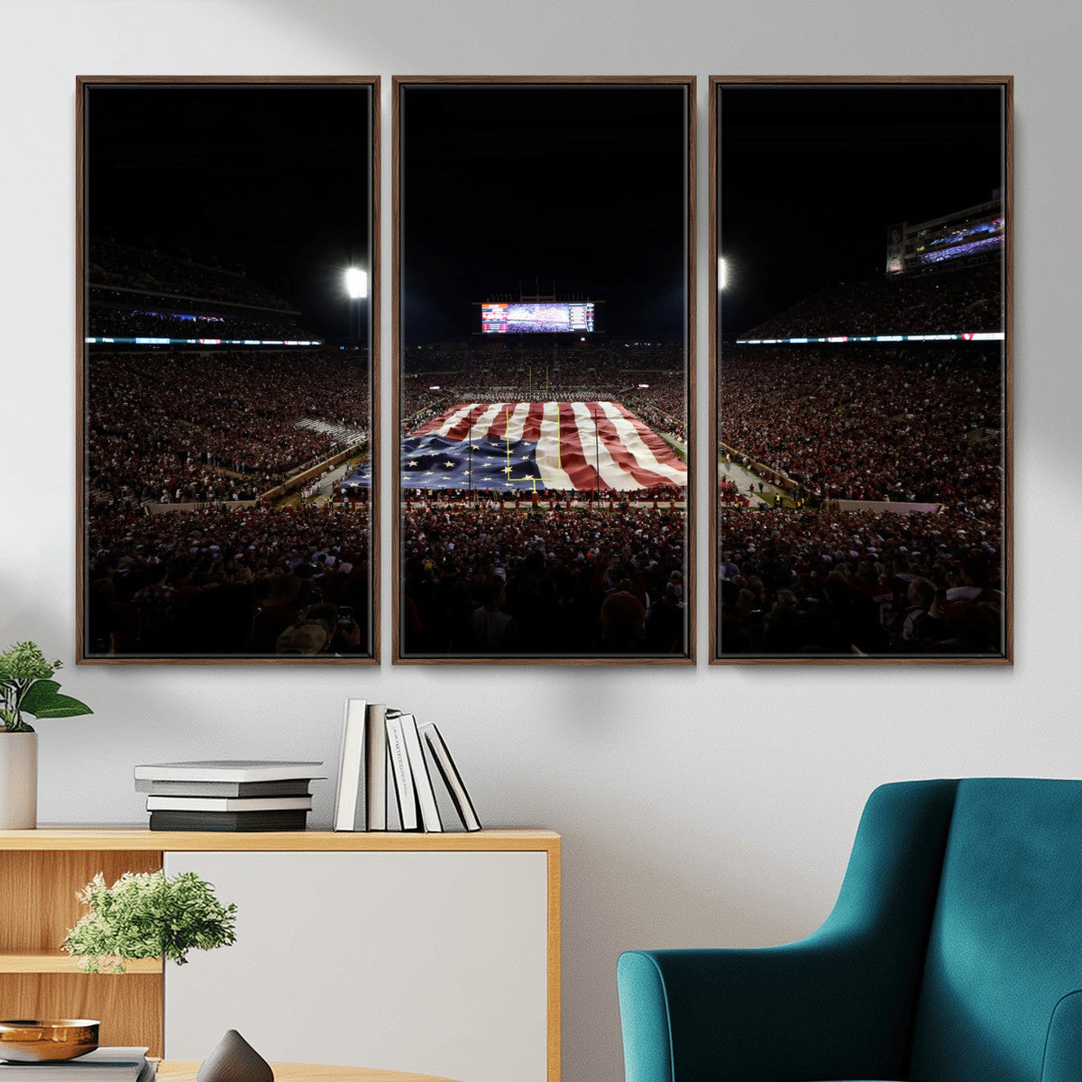 Oklahoma Memorial Stadium Wall Art Canvas Print – Oklahoma