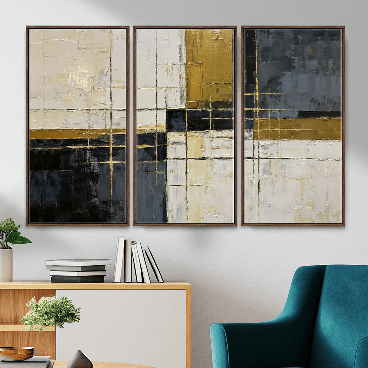Geometric Abstract Wall Art Canvas Print
