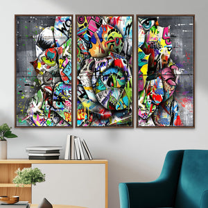 Abstract Graffiti Collage Street Art Wall Art Canvas Print
