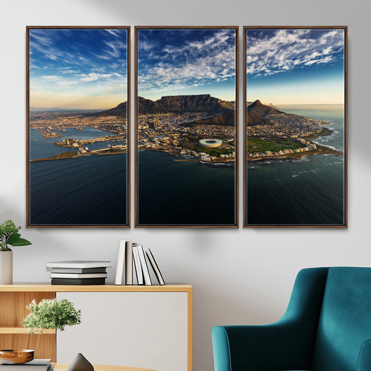 Cape Town Skyline Wall Art Canvas Print – Table Mountain