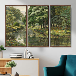 Forest Stream Canvas Wall Art, Peder Monsted A Forest Stream