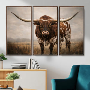Texas Longhorn Canvas Wall Art Western Bull Desert Moody