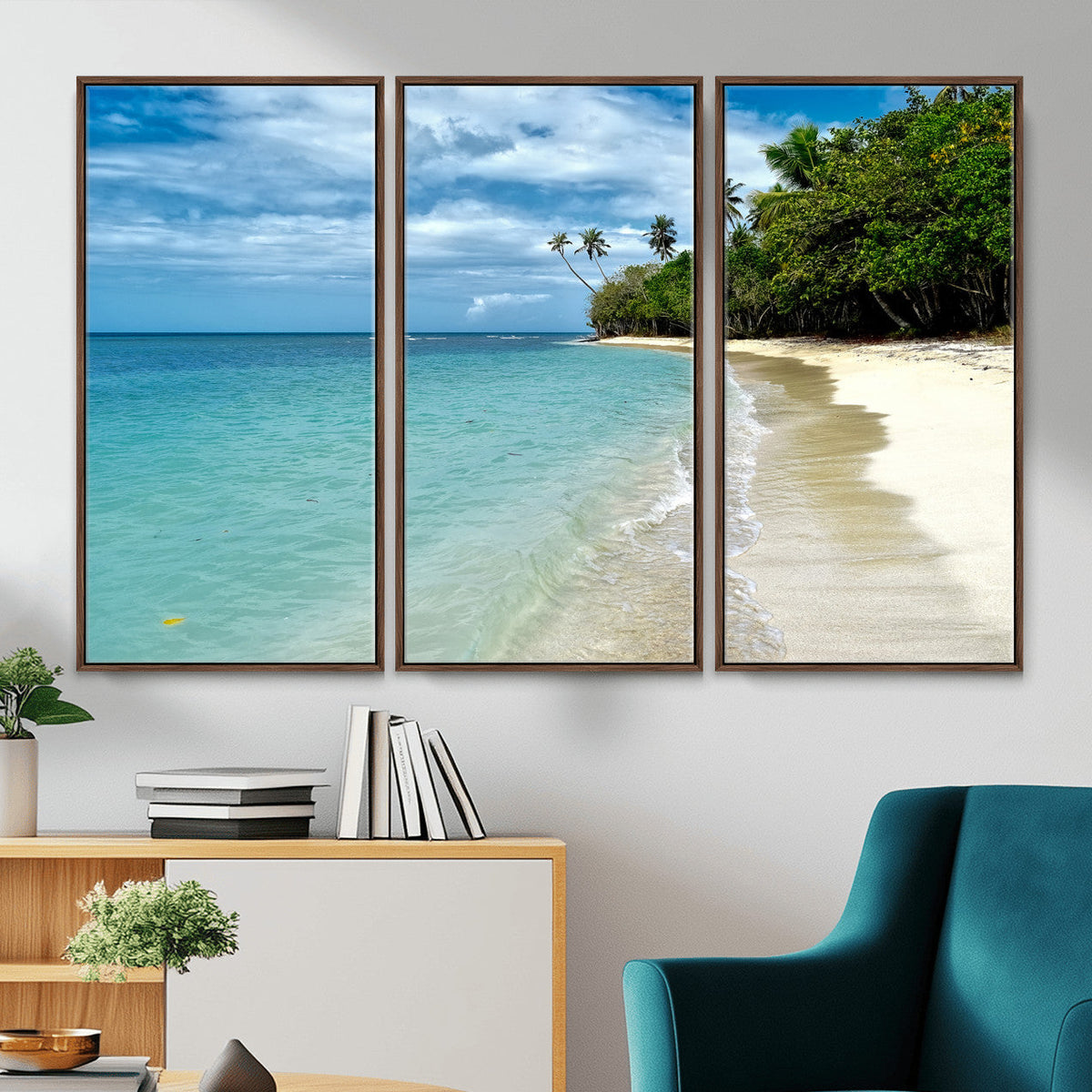 Puerto Rico Beach Paradise Wall Art – Tropical Coastal Print