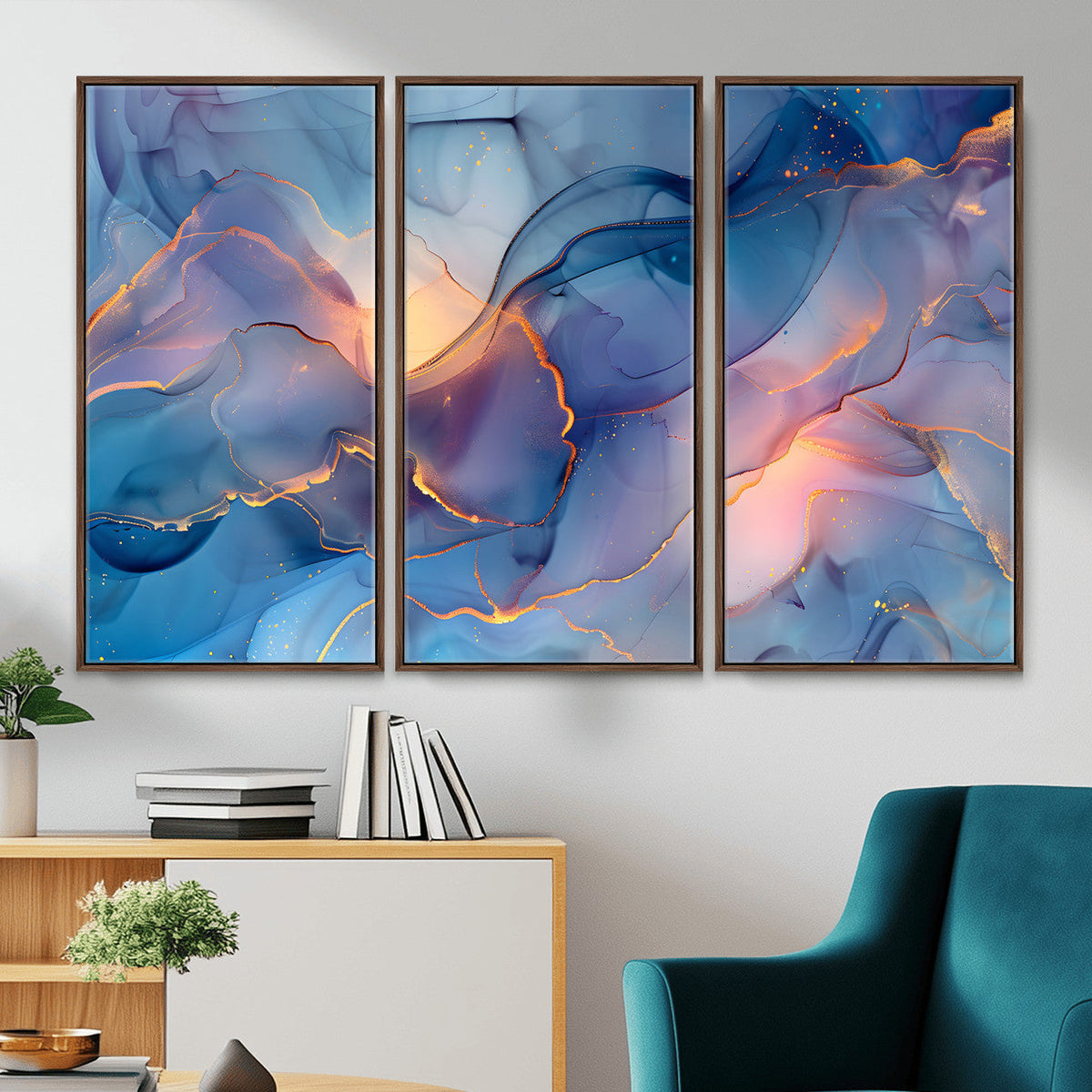 Colorful Abstract Canvas Wall Art Print, Vibrant Popup Color Art Print