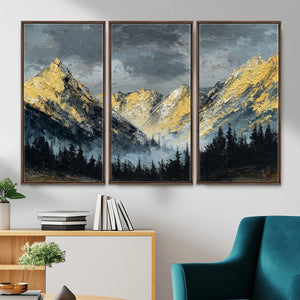 Abstract Mountain Wall Art Canvas Print Modern Landscape Painting Print