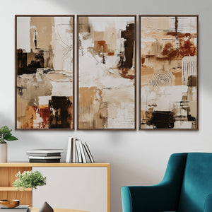 Blue Teal Abstract Canvas Wall Art, Modern Textured Painting Print, Navy Orange White Contemporary Art, Neutral Living Room Decor, Office Art