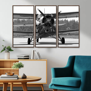 Wall Art Old War Plane Canvas Print