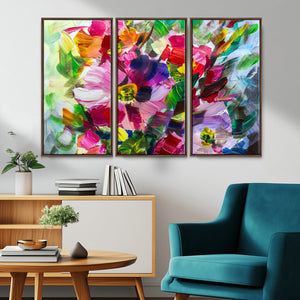 Oil Flower Abstract Canvas Print