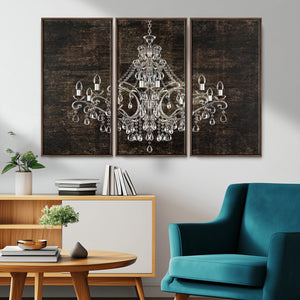 Rustic Chandelier Canvas Print